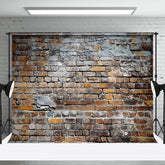 Aperturee - Aperturee Old World Brick Wall With Irregular Wear Backdrop